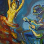 Flamenco cm 90 x 120 Oil on Canvas