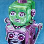Robot Her cm 50 x 60 Oil on Canvas
