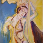 TänzerinMoulinRouge cm 90 x 120 Oil on Canvas